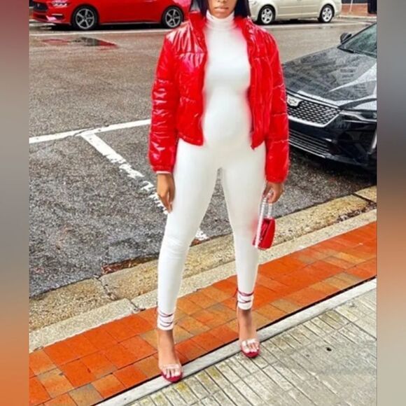 Ladies turtle Neck Jumpsuit sz X-large - Picture 2 of 6